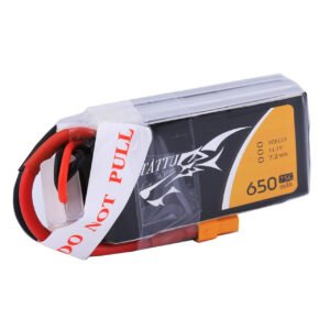 Batería de polímero de litio Tattu de 650 mAh, 3S, 75 C, 11,1 V y conector XT30