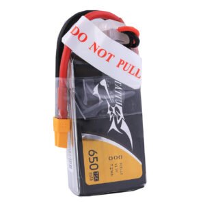 Batería de polímero de litio Tattu de 650 mAh, 3S, 75 C, 11,1 V y conector XT30