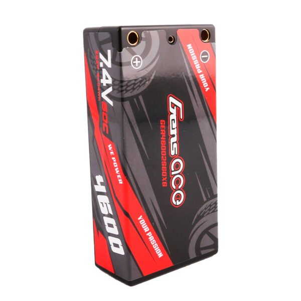 Batería Lipo Gens ace de 4600 mAh, 7,4 V, 60 C, 2S2P, paquete corto, n.° 29, con conector de bala de 4,0 mm a conector XT60 - Imagen 5