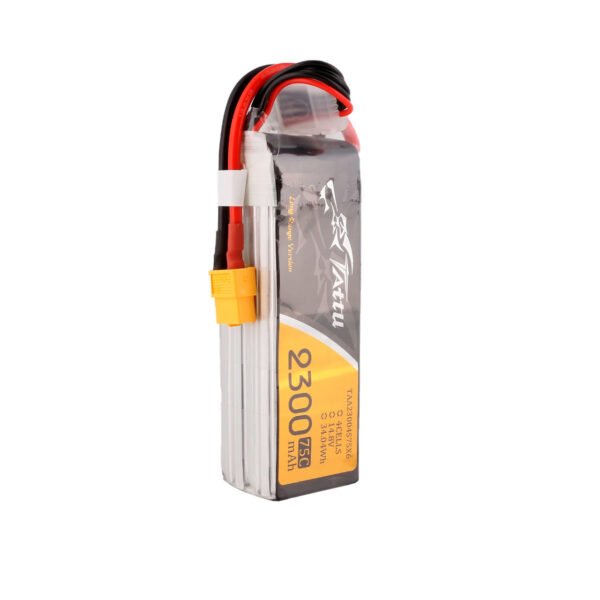 Batería de polímero de litio Tattu de 2300 mAh, 4S, 75 C y conector XT60 - Imagen 6