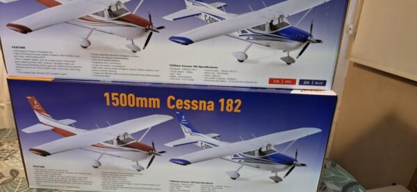 Avión CESSNA 182 FMS de 1500 mm con control remoto rojo - Imagen 8