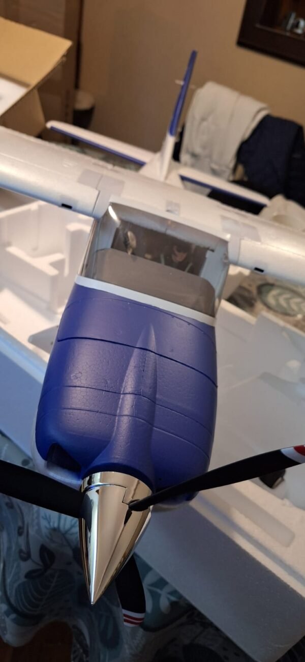 Avión CESSNA 182 FMS de 1500 mm con control remoto azul - Imagen 10