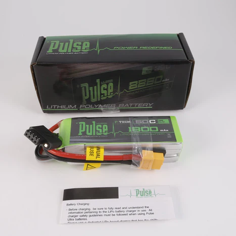Batería Lipo P-Tech Pulse de 1800 mAh, 50 C, 11,1 V, 3S, conector XT60 - Imagen 3