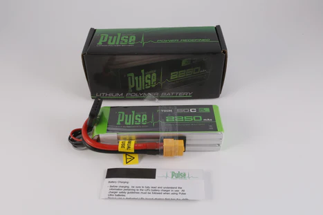 Batería LiPo PULSE 2250 mAh, 50 C, 11,1 V, 3S, P-Tech - Conector XT60