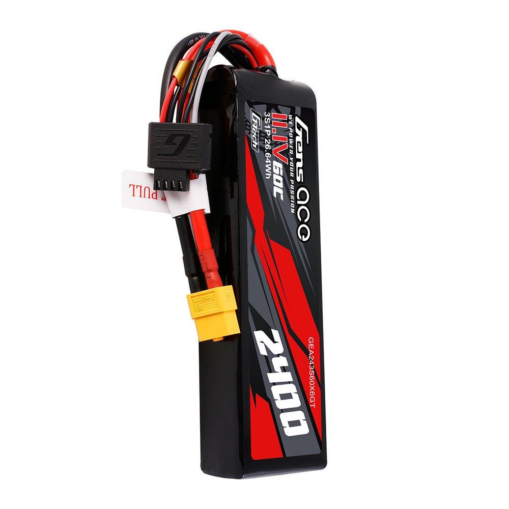 Batería Lipo G-Tech Gens ace de 2400 mAh, 3S1P, 60 C, 11,1 V y conector XT60 - Imagen 6