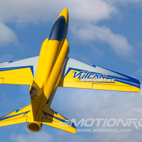 Avion Jet Vulcan 70mm Freewing  AMARILLO PNP
