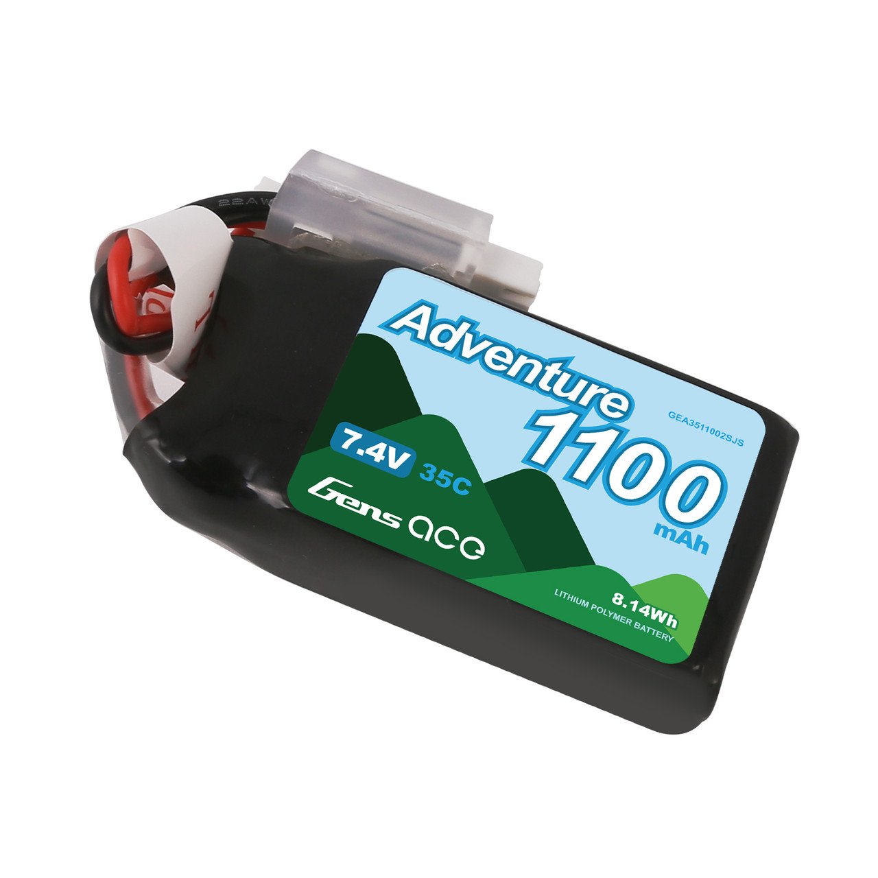 Batería Lipo Gens ace Adventure Series de 1100 mAh, 2S, 7,4 V, 35 C y conector JST-PHR - Imagen 5