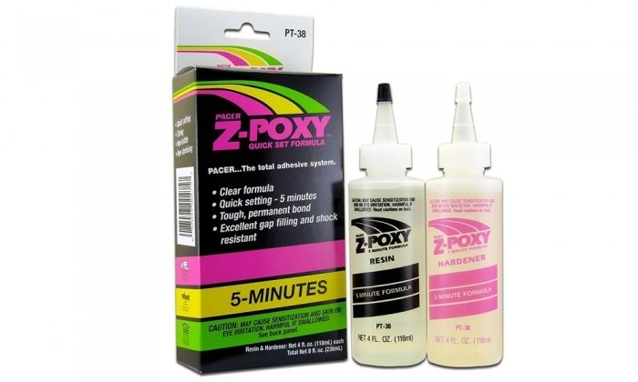 Pegamento Epoxi Zap Z-Poxy de 5 minutos (8 oz)