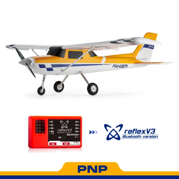 Avión FMS RANGER EP V2 1220MM PNP REFLEX V3 Amarillo