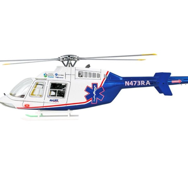 Helicóptero RC FlyWing BELL-407 GPS a escala, tamaño 470L, con controlador de vuelo ACE (RTF)