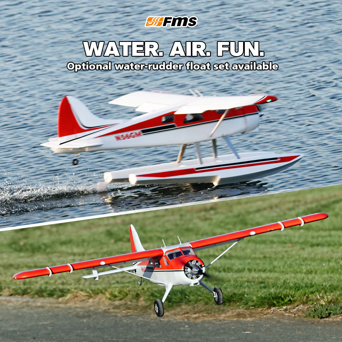 Avion Beaver V2 PNP FMS 2000 mm (78,7") sin flotadores - Imagen 3