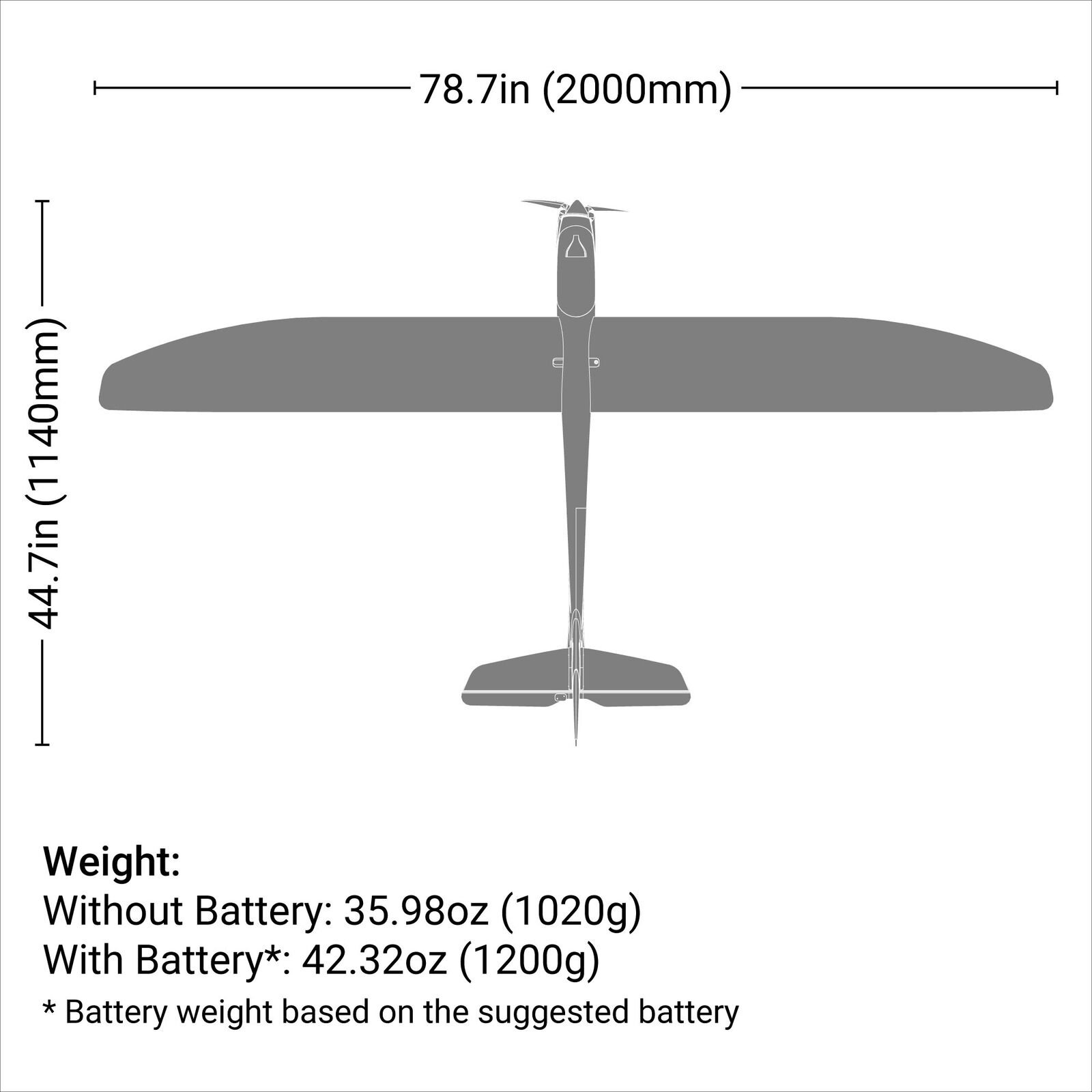 Planeador E-flite Night Radian 2.0m PNP - Imagen 15