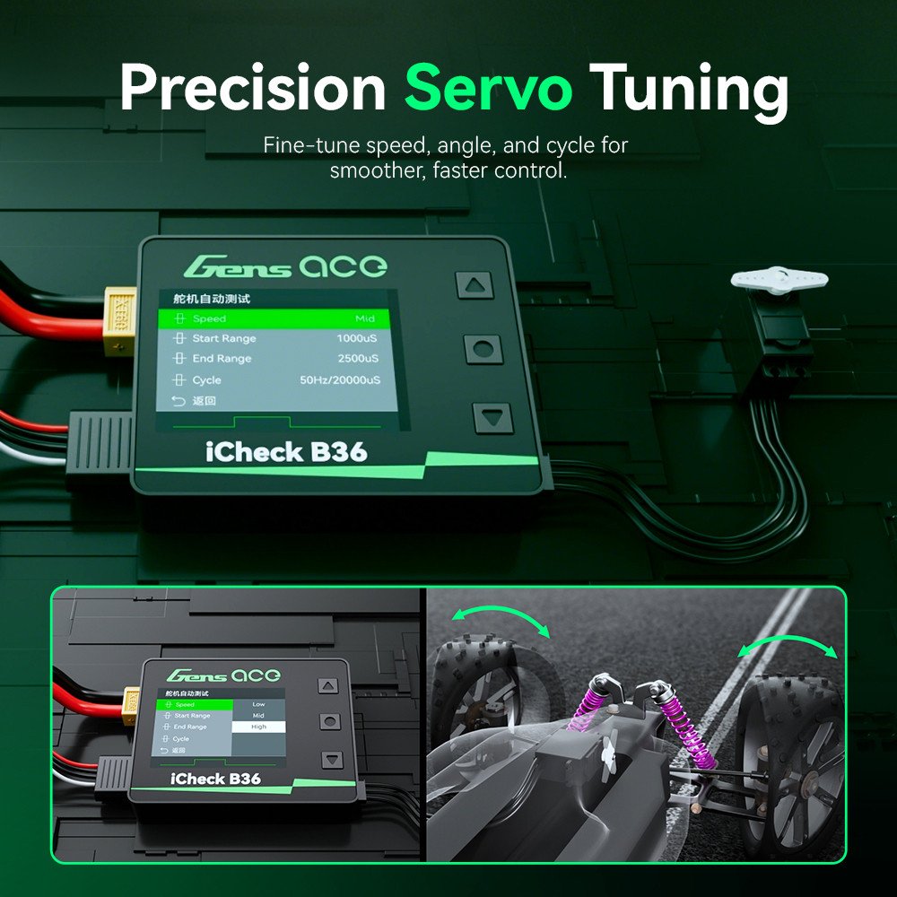 Gens ace iCheck B36 | Comprobador de baterías RC inteligentes - Imagen 8